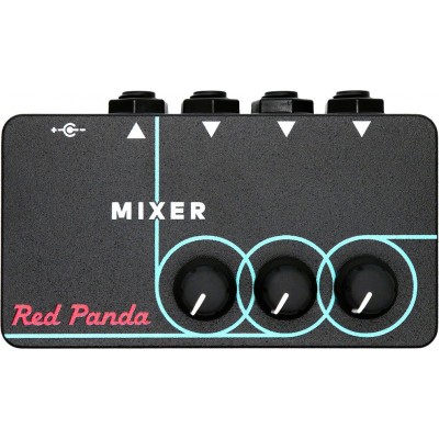 RED PANDA Mixer table de mixage 3 entr&eacute;es pour pedalboard