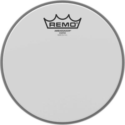 REMO  Ba-0108-00 Ambassador 8'' Peau De Tom Blanche Sabl&eacute;e