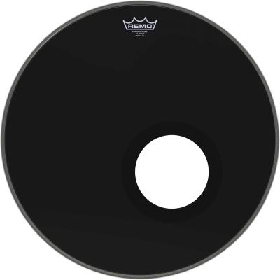 REMO Peau grosse caisse 20'' R&eacute;mo Powerstroke 3 Ebony P3-1020-ES-DM