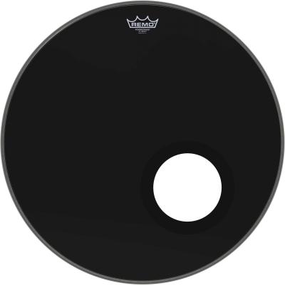 REMO Peau grosse caisse 22'' R&eacute;mo Powerstroke 3 Ebony P3-1022-ES-DM