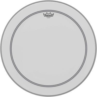 REMO  P3-1122-C2 Powerstroke 3 Peau de grosse caisse Sabl&eacute;e 22"" Blanc