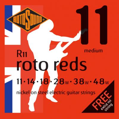 ROTOSOUND  Rotos R11 11-48 - Red Medium - Jeu Guitare &Eacute;lectrique