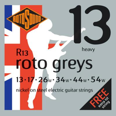 GENERIQUE Rotosound R13 Roto Greys - Jeu de cordes guitare &eacute;lectrique - 13-54