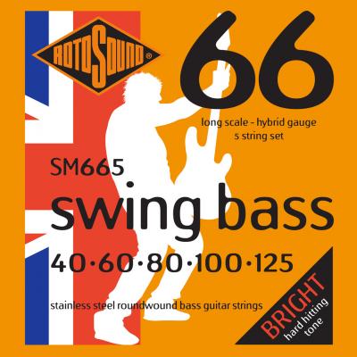 ROTOSOUND  Sm665 Swing Bass - Jeu De 5 Cordes Basse - 40-125