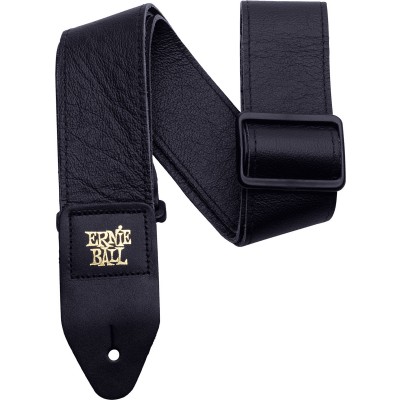ERNIE BALL  Sangle Tri-Glide en cuir italien, 5 cm, noire