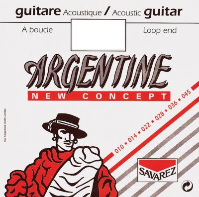 ARGENTINE Savarez 668727 Jeu de Cordes pour Guitare acoustique