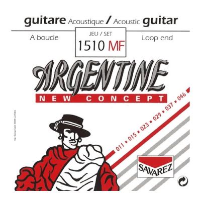 SAVAREZ Argentine 1510MF - Jeu de cordes &agrave; boucle guitare Manouche - tirant 11-46
