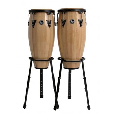 LATIN PERCUSSION  LPA646B-AW LP Aspire Wood Congas 10"" +11"" sur pieds