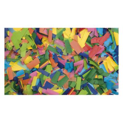 SHOWTEC Showgear Show Confetti Rectangle 55 x 17 mm Multicolore, 1 kg, ignifug&eacute; - Confettis en papier