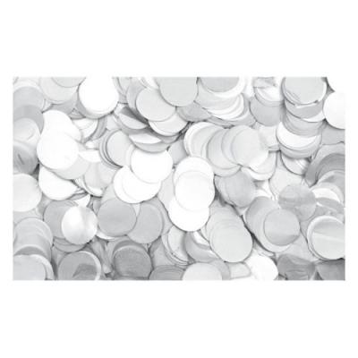SHOWTEC Showgear Show Confetti Round &Oslash;55 mm Blanc, 1 kg, ignifug&eacute; - Formes de confettis en papier