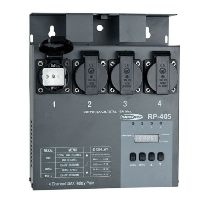 SHOWTEC  RP-405 MKII Relay Pack Relay Pack - &Eacute;tages de sortie commutables (commutateur)