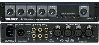 SHURE Enregistreurs  SCM268E Mixette