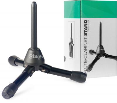 STAGG  WISA45 Stand Clarinette et Fl&ucirc;te Traversi&egrave;re Pliable