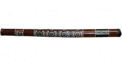 TANGA Didgeridoo en bambou motifs cercles paints 120 cm