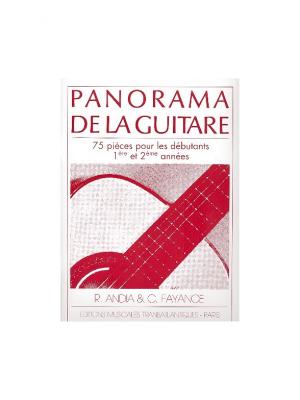 EDITIONS TRANSATLANTIQUES Panorama De La Guitare Vol.1 - Andia, Fayance