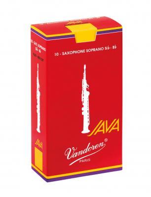 VANDOREN  Sr3025r - Bo&icirc;te De 10 Anches Saxophone Soprano Java Red Force 2.5
