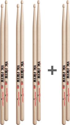 VIC FIRTH  P5&nbsp;a.3&ndash;5&nbsp;A.1&nbsp;American Classic &agrave; olives en bois (lot de 4)