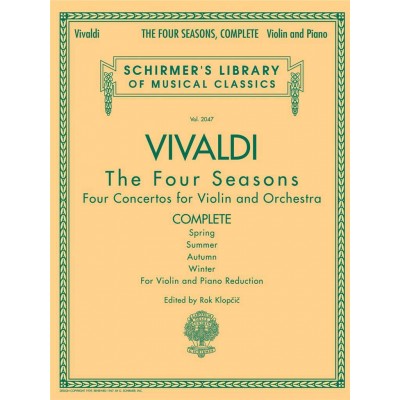 G SCHIRMER INC G. Schirmer - Vivaldi: The Four Seasons - pour violon et piano