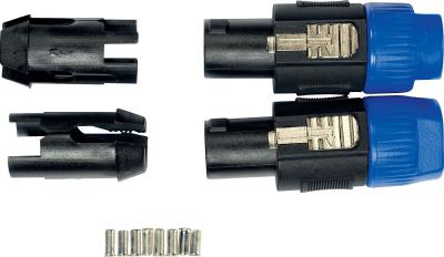 YELLOW CABLE  - Eco Sp-M - Adaptateur Speakon M&acirc;le 4 Points.