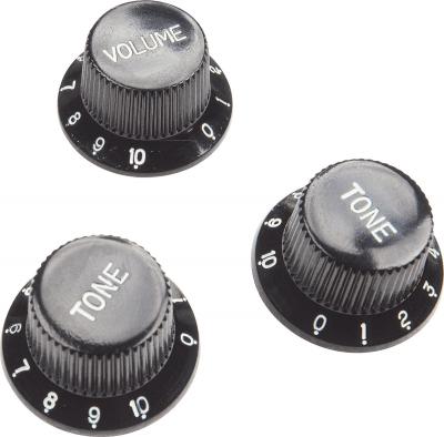 YELLOW PARTS Boutons de volume/tonalit&eacute; Ez-Fit EZ1215B - noirs