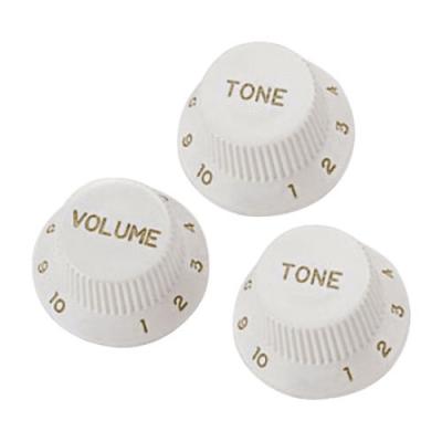 YELLOW PARTS  Ez1215w Boutons De R&eacute;glage Blancs Pour Guitare St (3 Pi&egrave;ces)