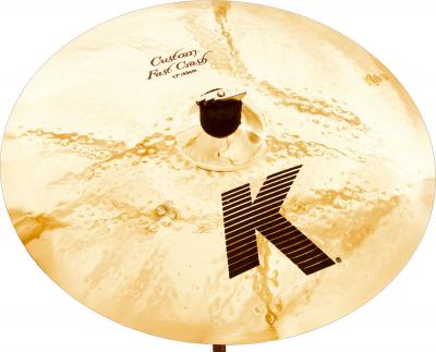 ZILDJIAN  K Custom Series - 16"" Fast Crash Cymbal - Brilliant finish