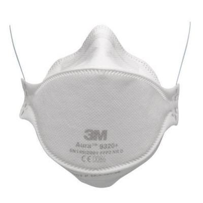 3M Masque  Aura 9320 anti-poussi&egrave;res pliable FFP2 sans soupape x 20