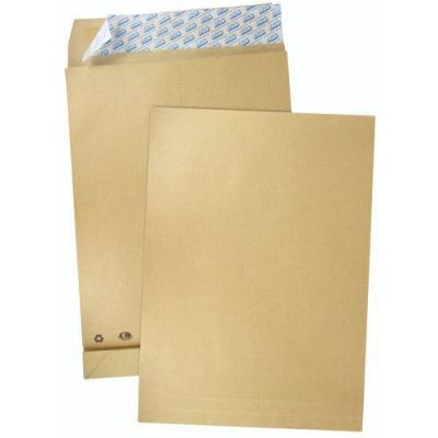 GPV  - Paquet De 50 Pochettes Kraft Brun Auto-Adh&eacute;sif - Format C4 229x324mm Soufflet 30mm 120g