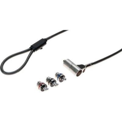 DACOMEX  antivol &agrave; cl&eacute; avec 3 t&ecirc;tes k-lock / dell wedge / hp nano