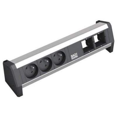 BACHMANN DESK - Coupe-circuit - CA 230 V - connecteurs de sortie : 3 - noir