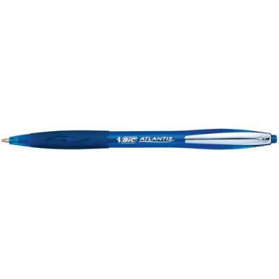 BIC Stylo  Atlantis r&eacute;tractile Soft Bleu