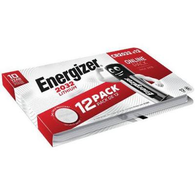 ENERGIZER  Pile bouton Lithium CR 2032 - Lot de 12