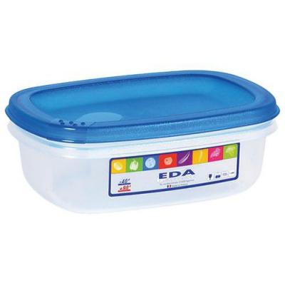 EDA Boite rectang.0.5l naturel couv.turqu. david 10113 na ba.tu