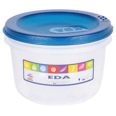 EDA Boite ronde 0.5l naturel couv.turquois david 10106 na ba.tu