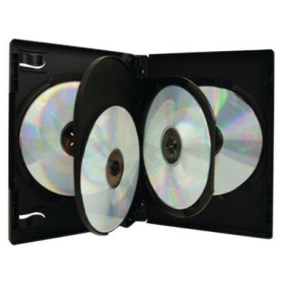 KONEKTIKPC Dexlan Pack de 3 Boitier DVD pour rangement de 4 DVD Noir