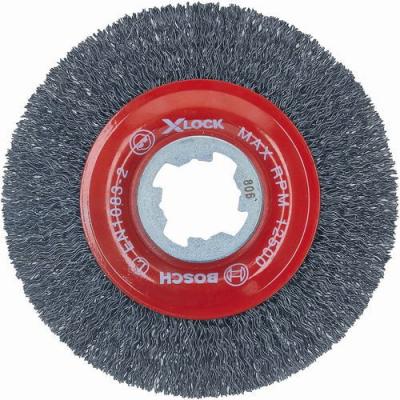 BOSCH  Brosse circulaire &agrave; fils ondul&eacute;s X-LOCK 115mm - Clean for Metal