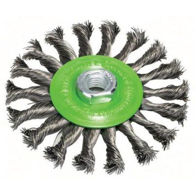 BOSCH Brosse circulaire, en inox 115 mm, 0,5 mm, 12500 U/ min, 14 1pc