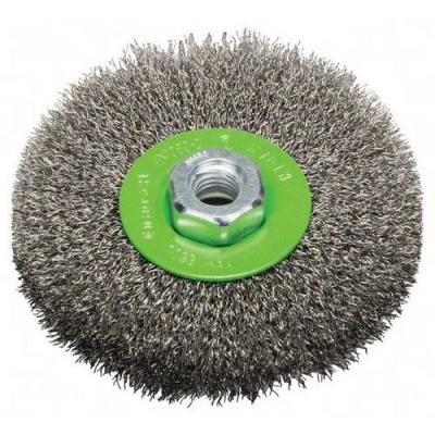 BOSCH  - 2608622107 Brosse circulaire 115 mm &agrave; fils d'inox ondul&eacute;s