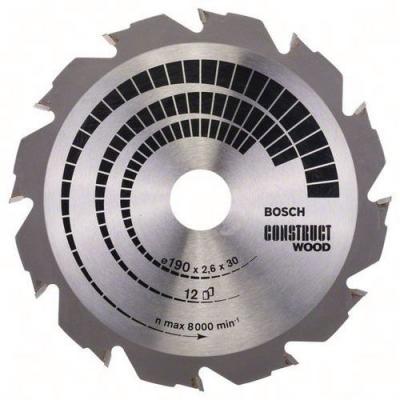 BOSCH  - 2608640633 Lame de scie circulaire Construct Wood