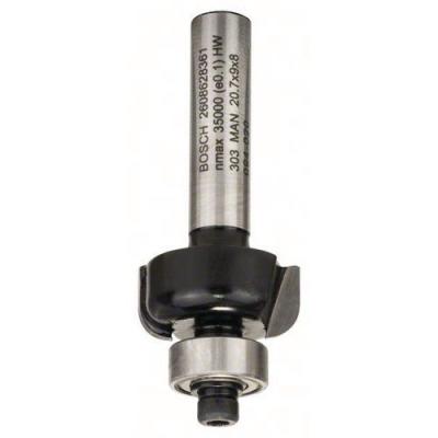 BOSCH Fraise &Agrave; Canneler Avec Roulement Au Carbure &Oslash; 8Mm L 53Mm  2608628361