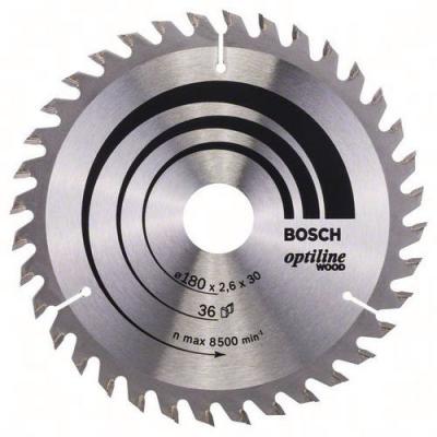 BOSCH Lame de scie circulaire Optiline Wood 180 x 30/20 x 2,6 mm, 36 1pc