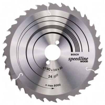BOSCH  - 2608640801 Lame de scie circulaire Speedline Wood