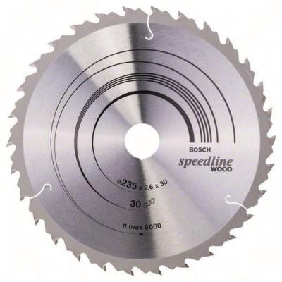 BOSCH  - 2608640807 Lame de scie circulaire Speedline Wood