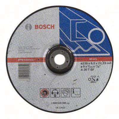 BOSCH Disque abrasif, &agrave; m&eacute;tal A 30 T BF, 230 mm, 22,23 mm, 8 mm 