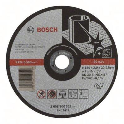 BOSCH  disque a tron&ccedil;onner a moyeu plat expert for inox diametre - 180 x 3mm