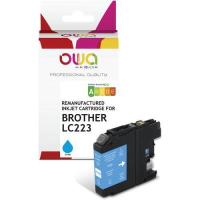OWA  Cartouche d'encre remanufactur&eacute;e compatible BROTHER LC223 - Cyan