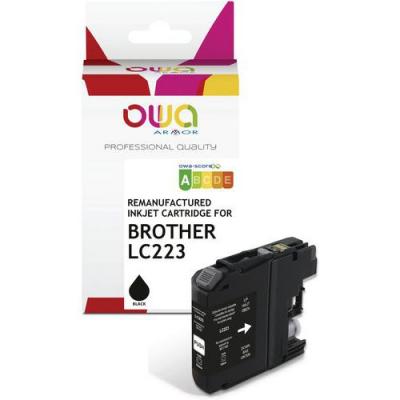 OWA  Cartouche d'encre remanufactur&eacute;e compatible BROTHER LC223 - Noir