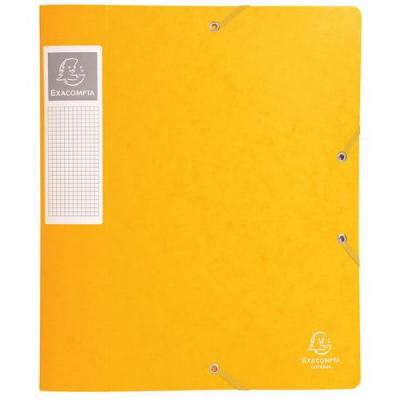 EXACOMPTA Bte De Class. Cartobox Dos 60mm Cte Lustr&eacute;e A4 Jaune