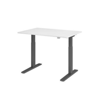 HAMMERBACHER Bureau &Eacute;lectrique S&eacute;rie Xmka 120cm Blanc/anthra