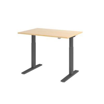 HAMMERBACHER Bureau &Eacute;lectrique S&eacute;rie Xmka 120cm &Eacute;rable/anthra